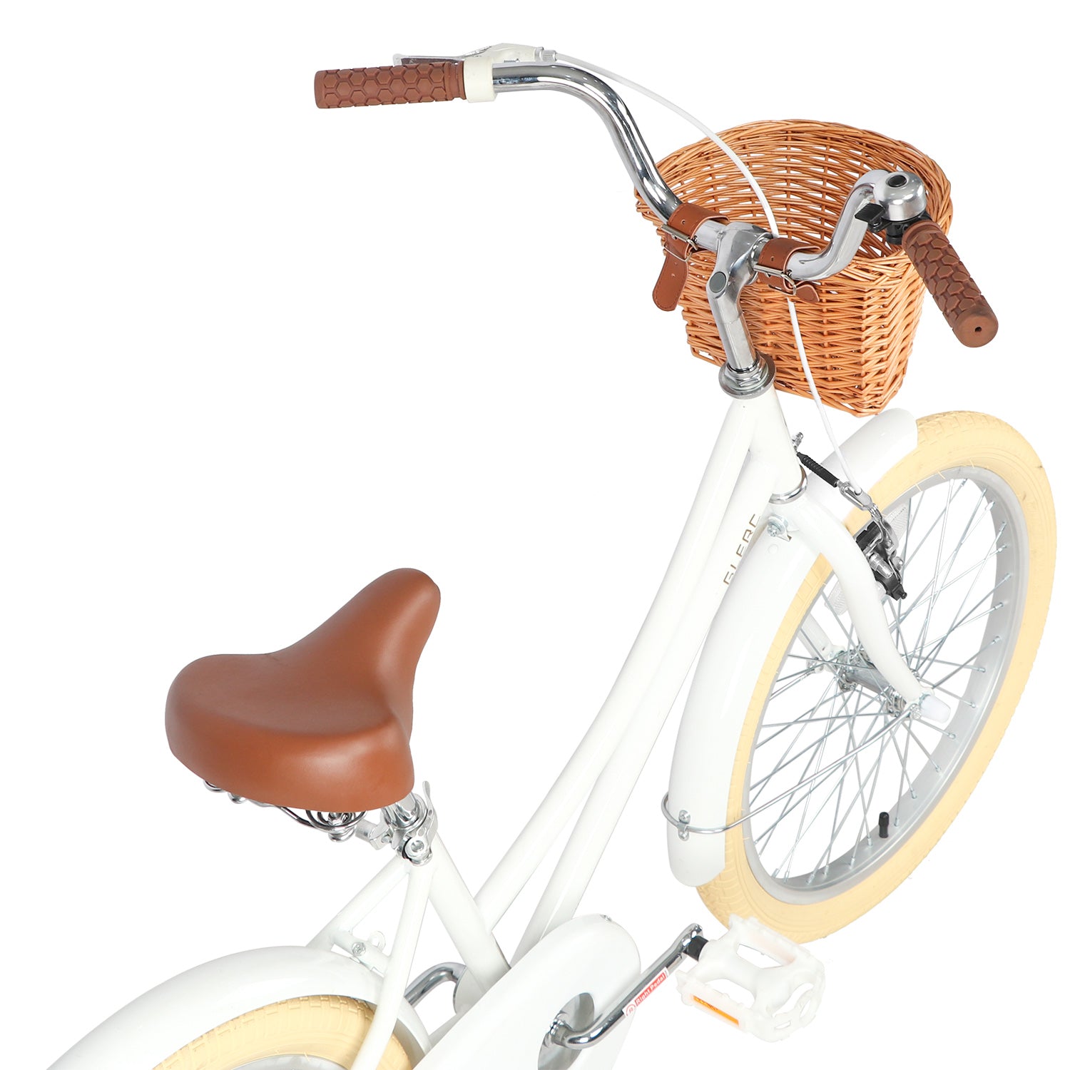 Glerc 20インチ子供用自転車 可愛い女の子用自転車 ジュニア自転車 カゴ付き
